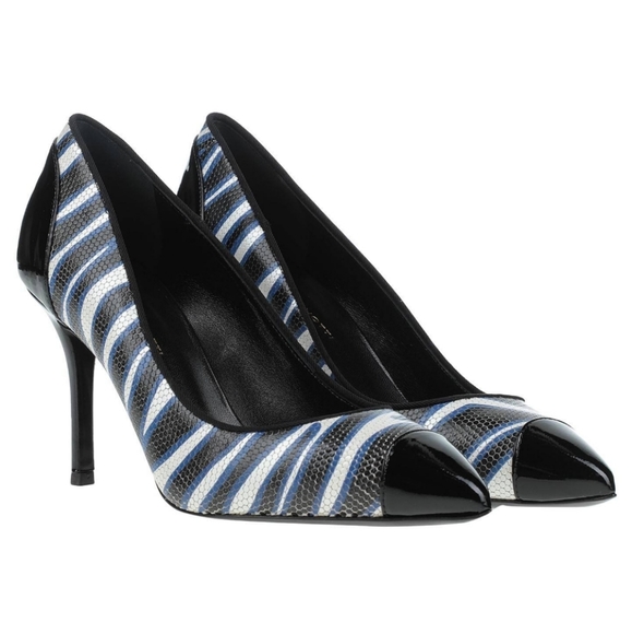 Giuseppe Zanotti Lucrezia 90 Leather High Heel Pumps Size EU 39 Black - Picture 2 of 6